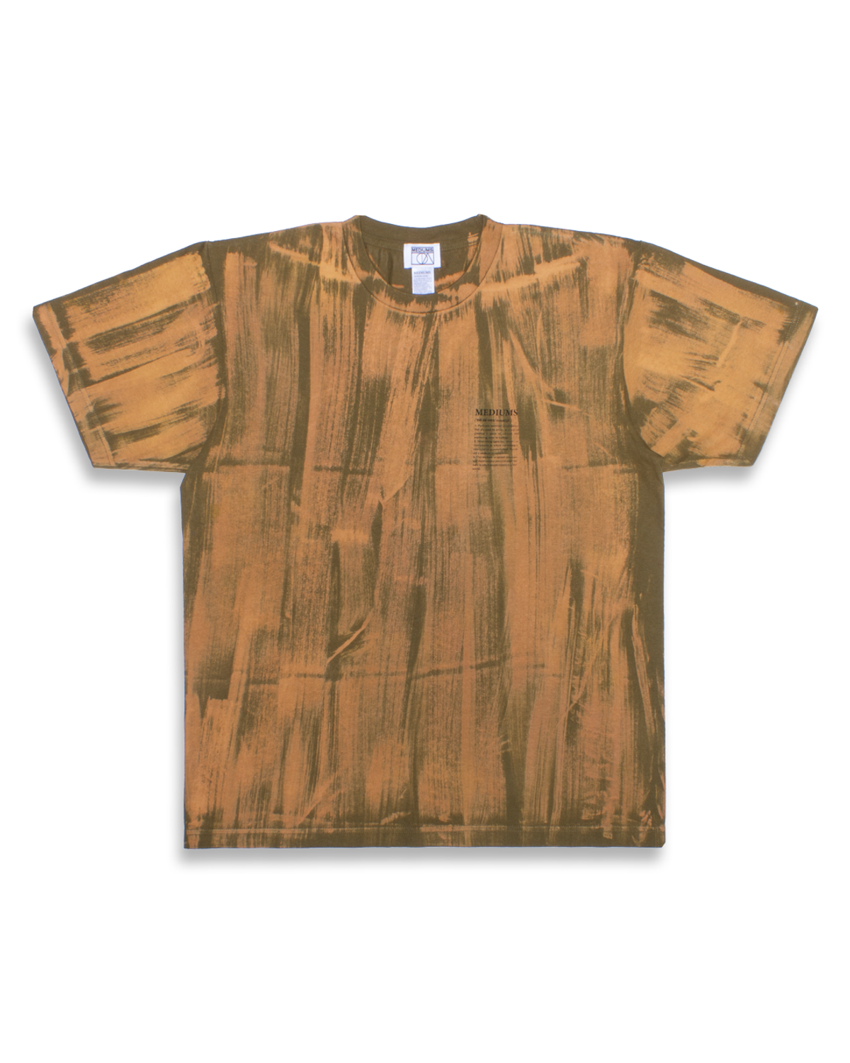 미디엄스(MEDIUMS) Brush Dyed Tee - Olive (브러쉬 다이 티셔츠)