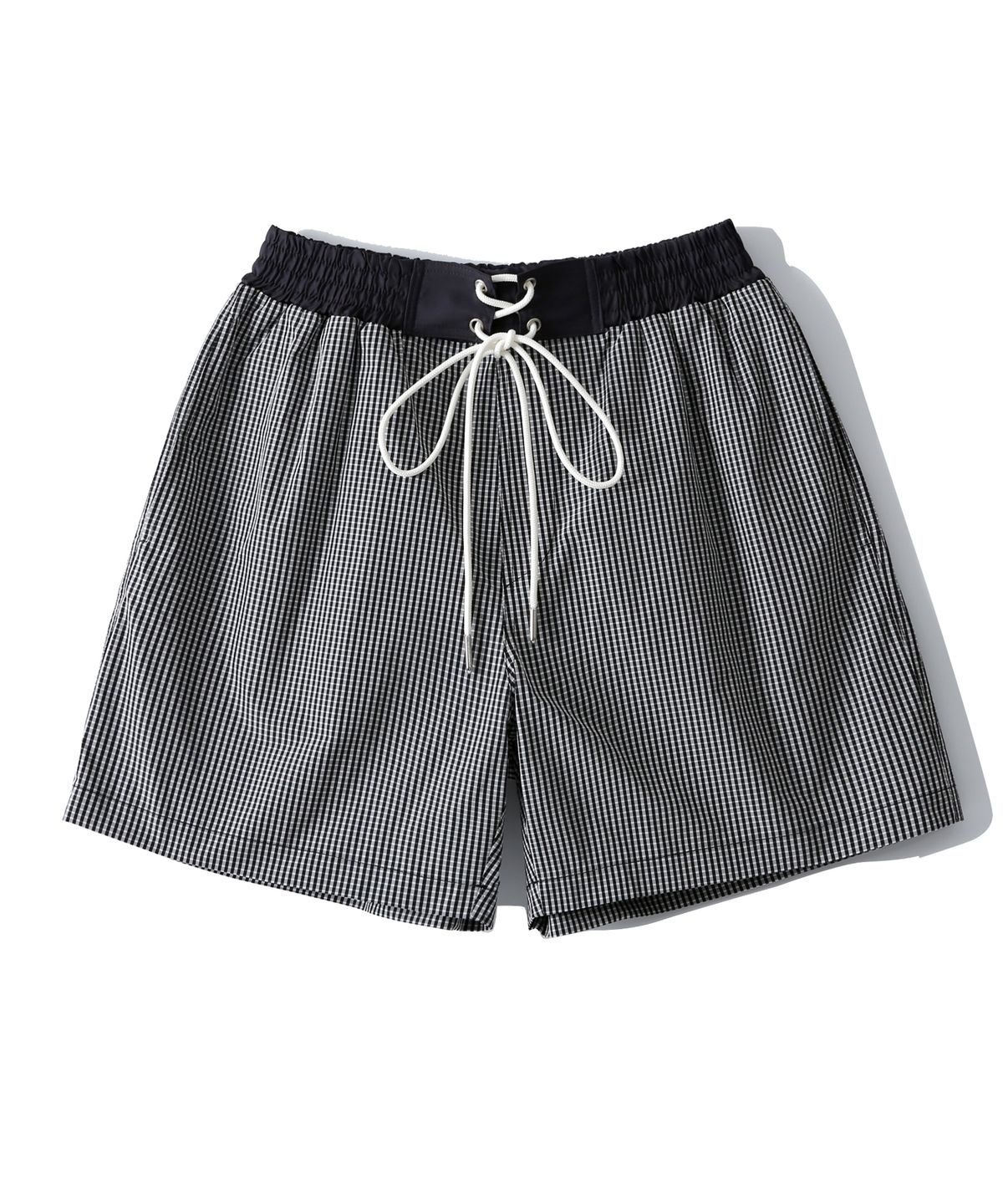 가든익스프레스(GARDEN EXPRESS) CHECK SPORTS SHORTS (black)