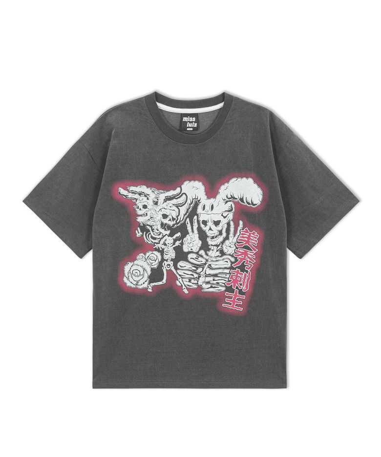 Skinny Friend Pigment T-Shirt Black