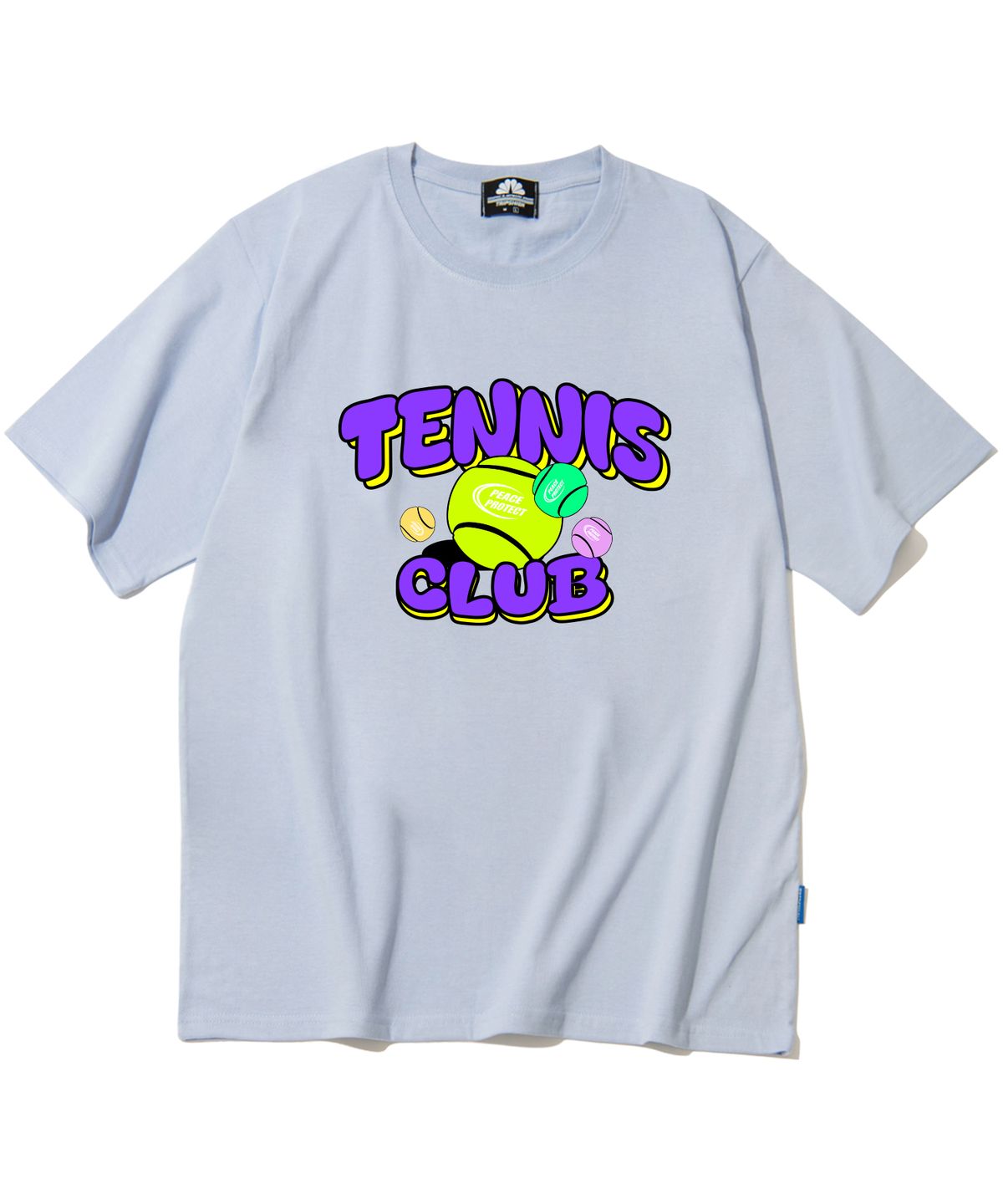 트립션(TRIPSHION) Purple Tennis Club 그래픽 티셔츠 - 퍼플