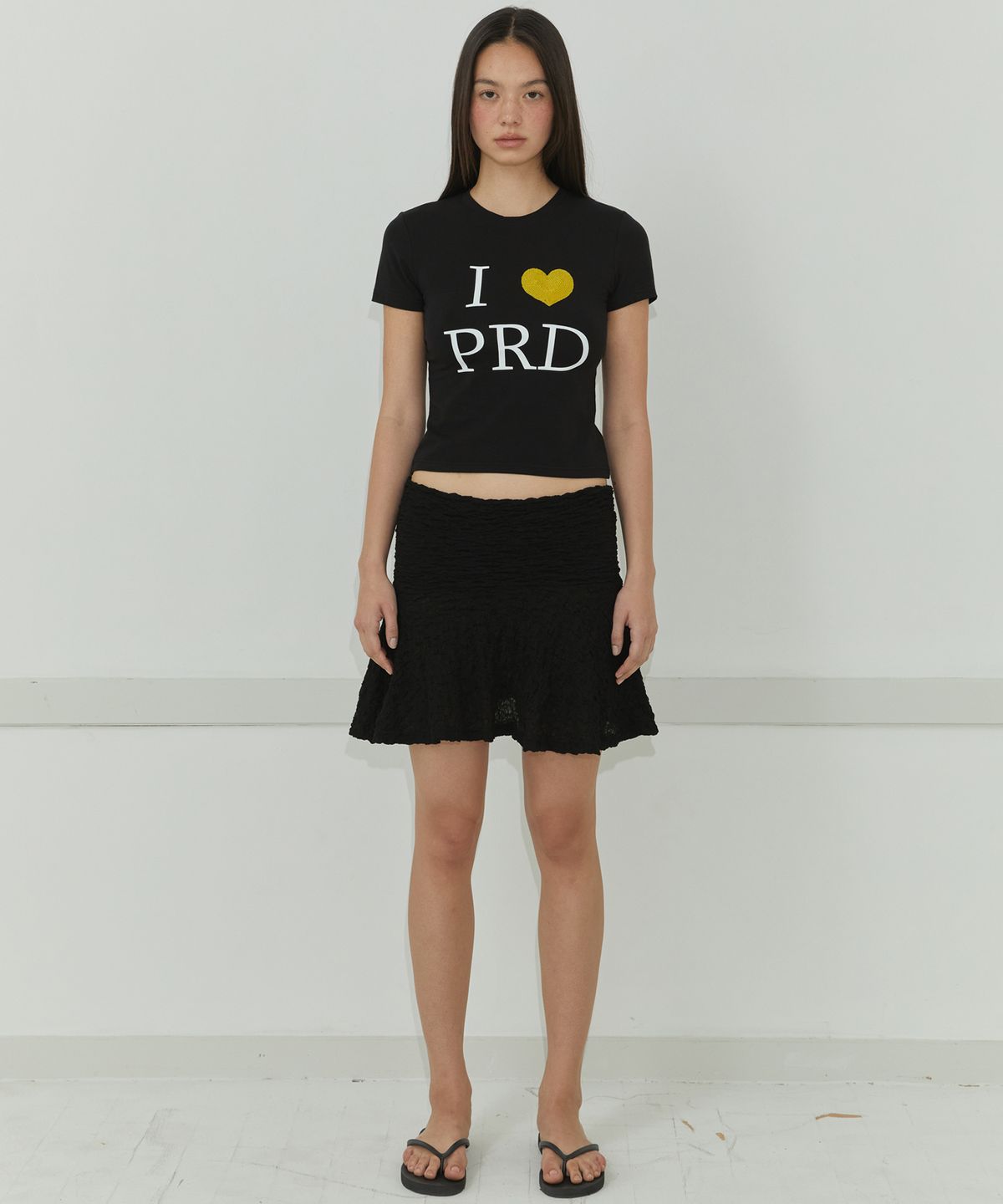 모어댄파라다이스(MORE THAN PARADISE) TWO-WAY LACE SKIRT / BLACK