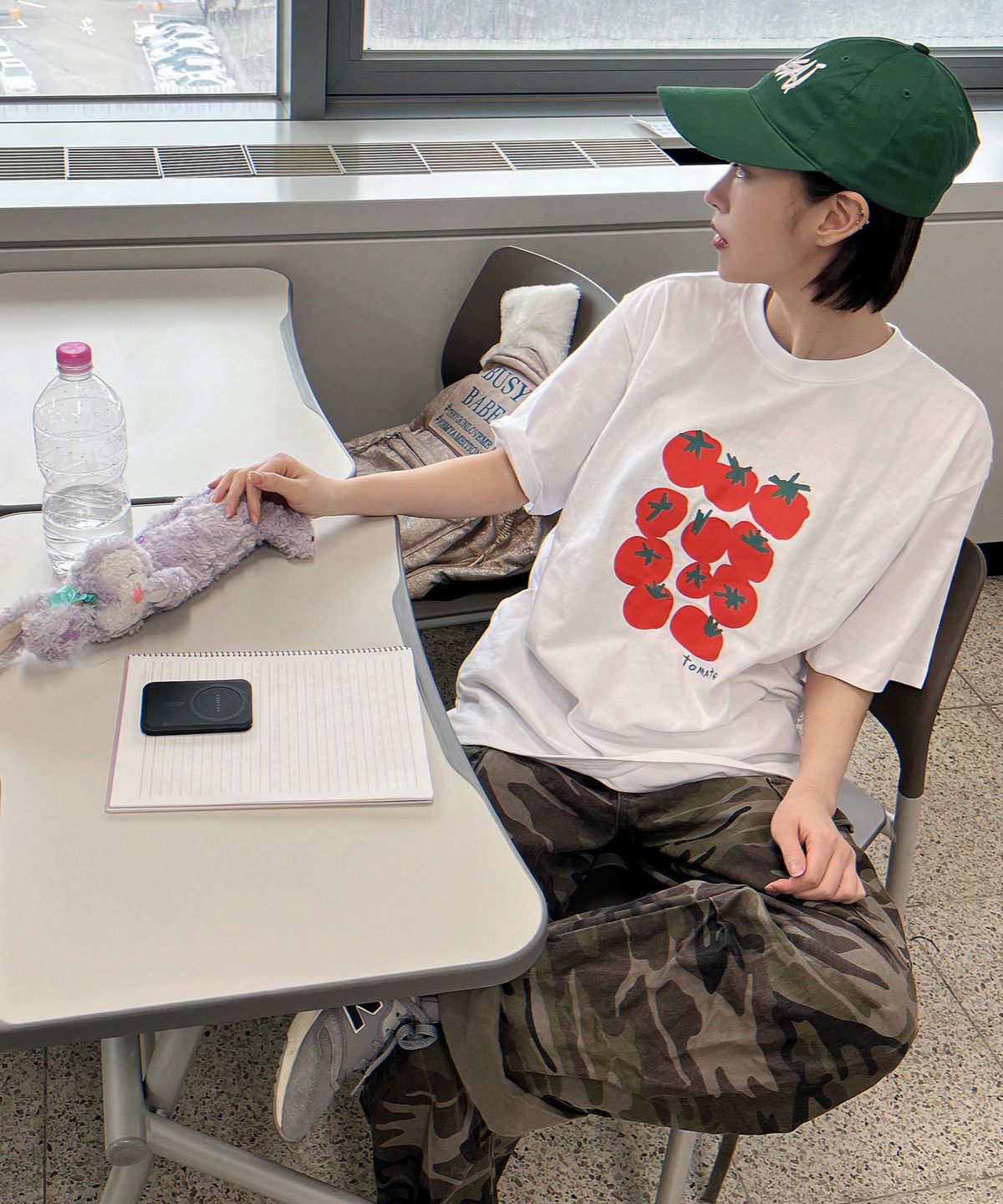 낫유즈얼(NOTUSUAL) 토마토팩 반팔티[WHITE]