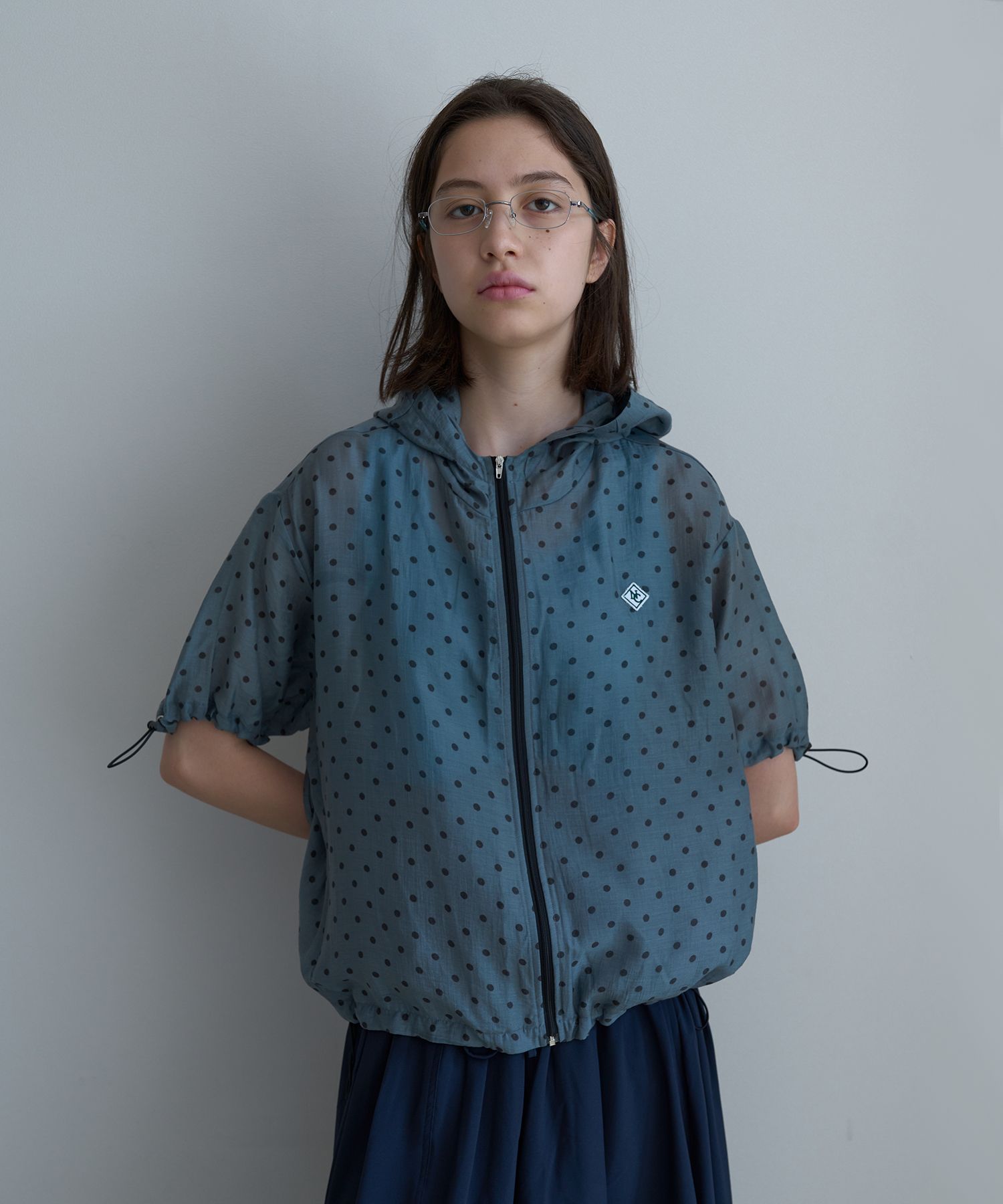 韓国商品/NOCONTENT Dot half hooded jumpe MUSINSA | NOCONTENT 73. Dot Half Hood Jumper _ Dark Gray
