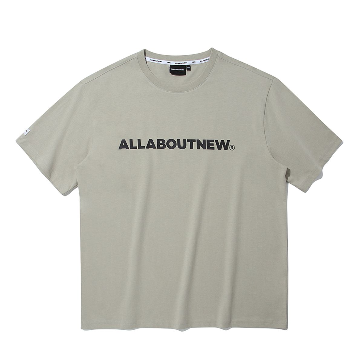 올어바웃뉴(ALL ABOUT NEW) 레귤러핏 로고 반팔티셔츠 L카키 INY2TR21ALK