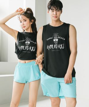 시그니쳐 커플 래쉬가드 세트