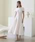 FLARED MAXI DRESS / IVORY
