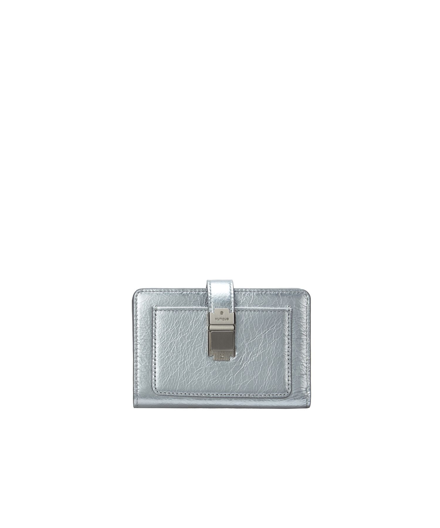 ●vunque● Perfec Button Up Folded Half Wallet Perfect Butto MUSINSA | VUNQUE Perfec Button Up Folded Half Wallet Gray