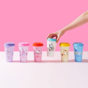 산리오 실리콘 뚜껑 스테인리스 텀블러