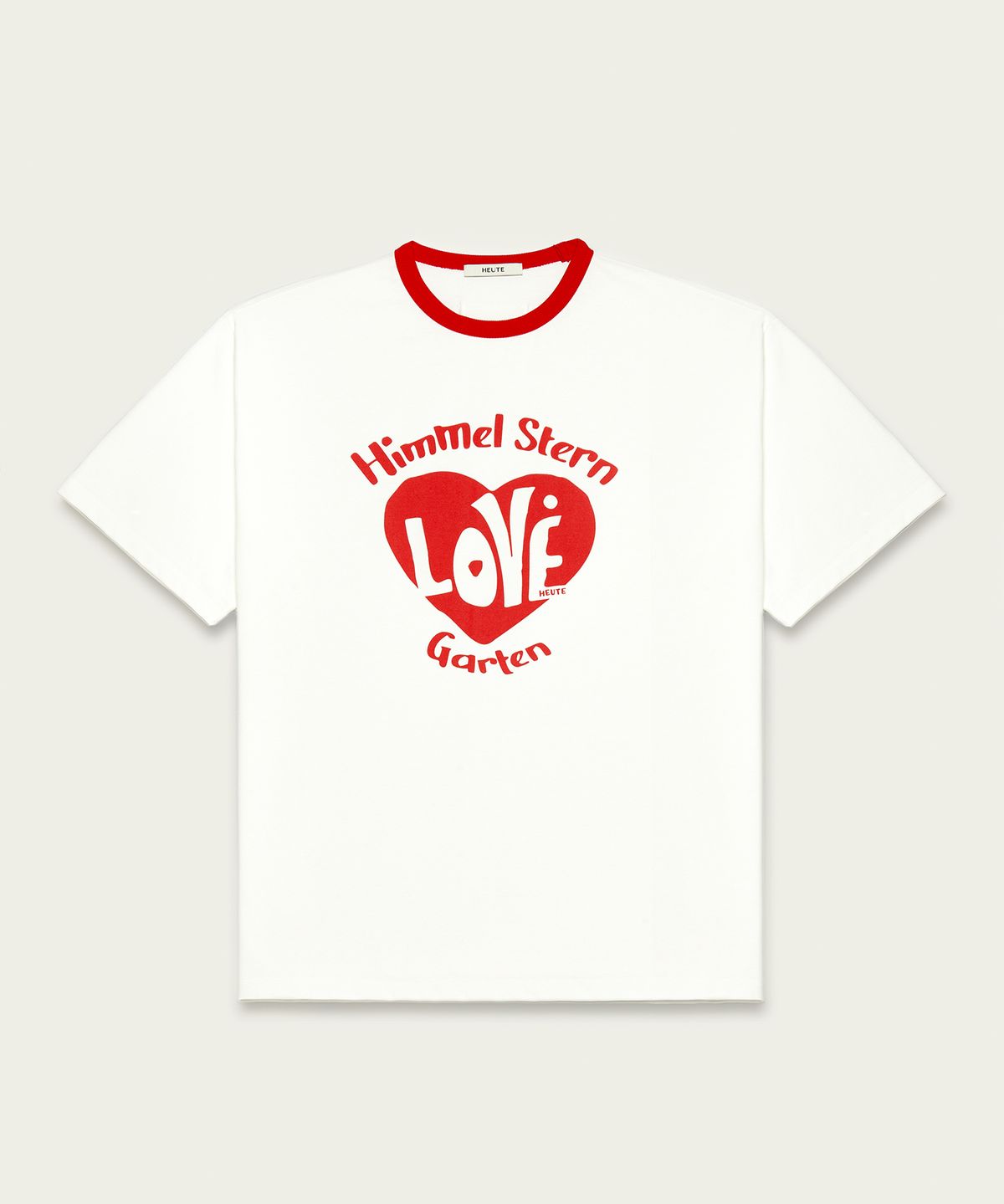 호이테(HEUTE) HET LOGO LOVE T-SHIRTS (RED)