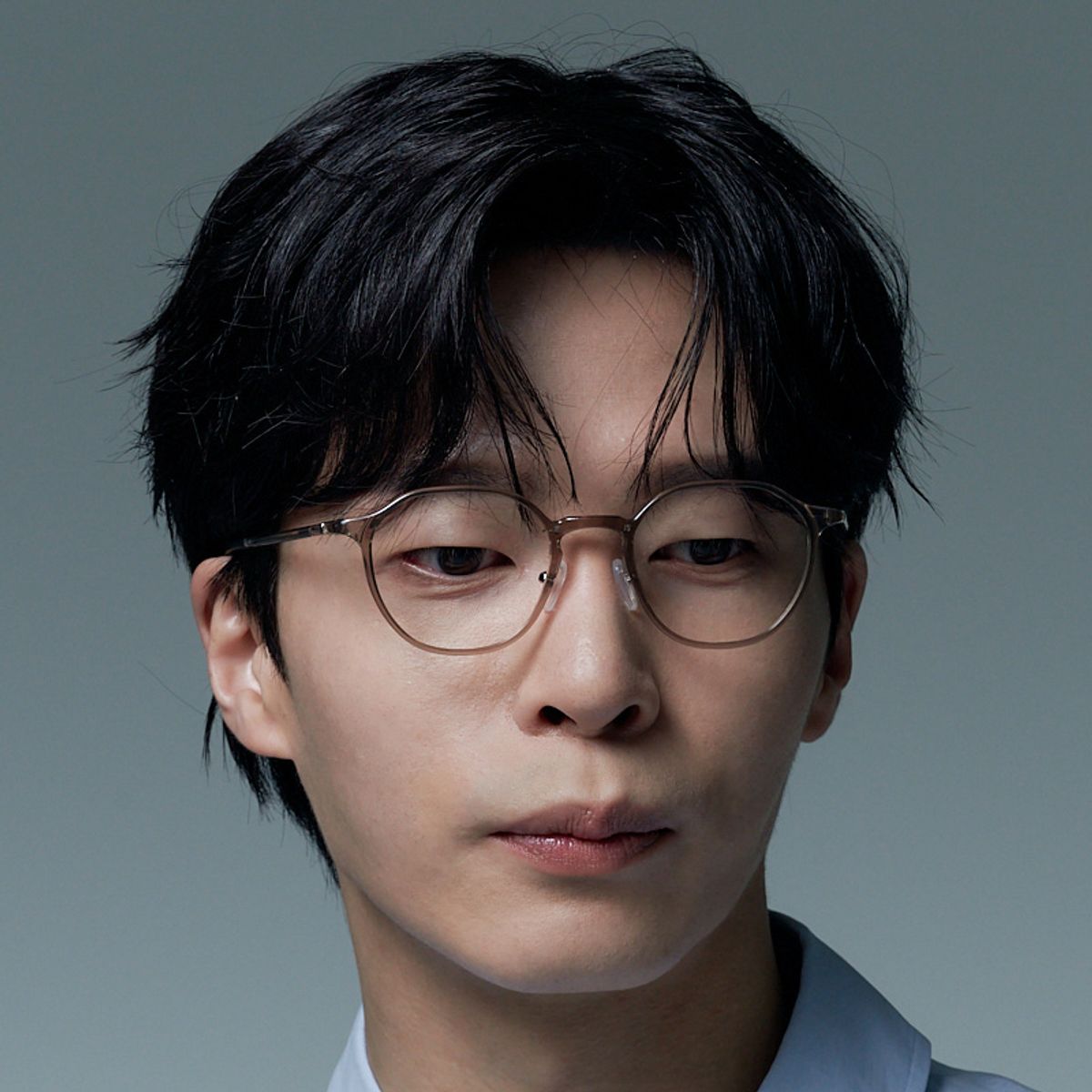 알로아이웨어(ALO EYEWEAR) [AIR FLEX] AL6402 1313G 에어플렉스 초경량_투명카키 헥사곤 안경테_블루라이트 렌즈 선택