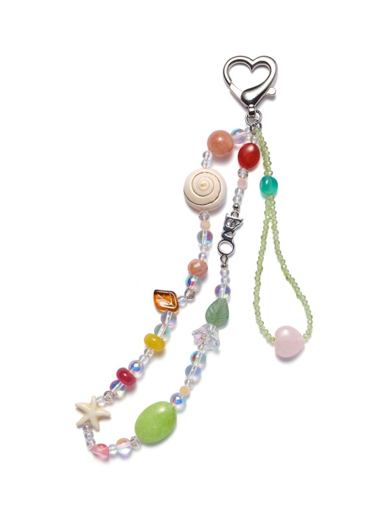 TROPICAL STONE KEY RING_GREEN