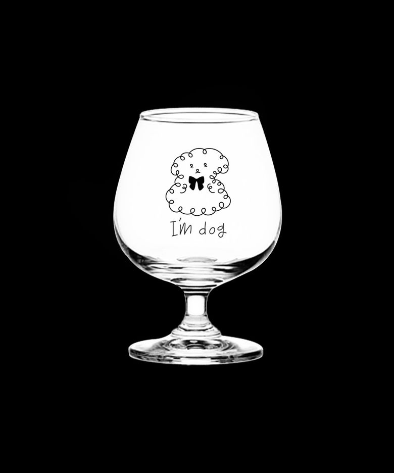 Im dog 도그 와인잔