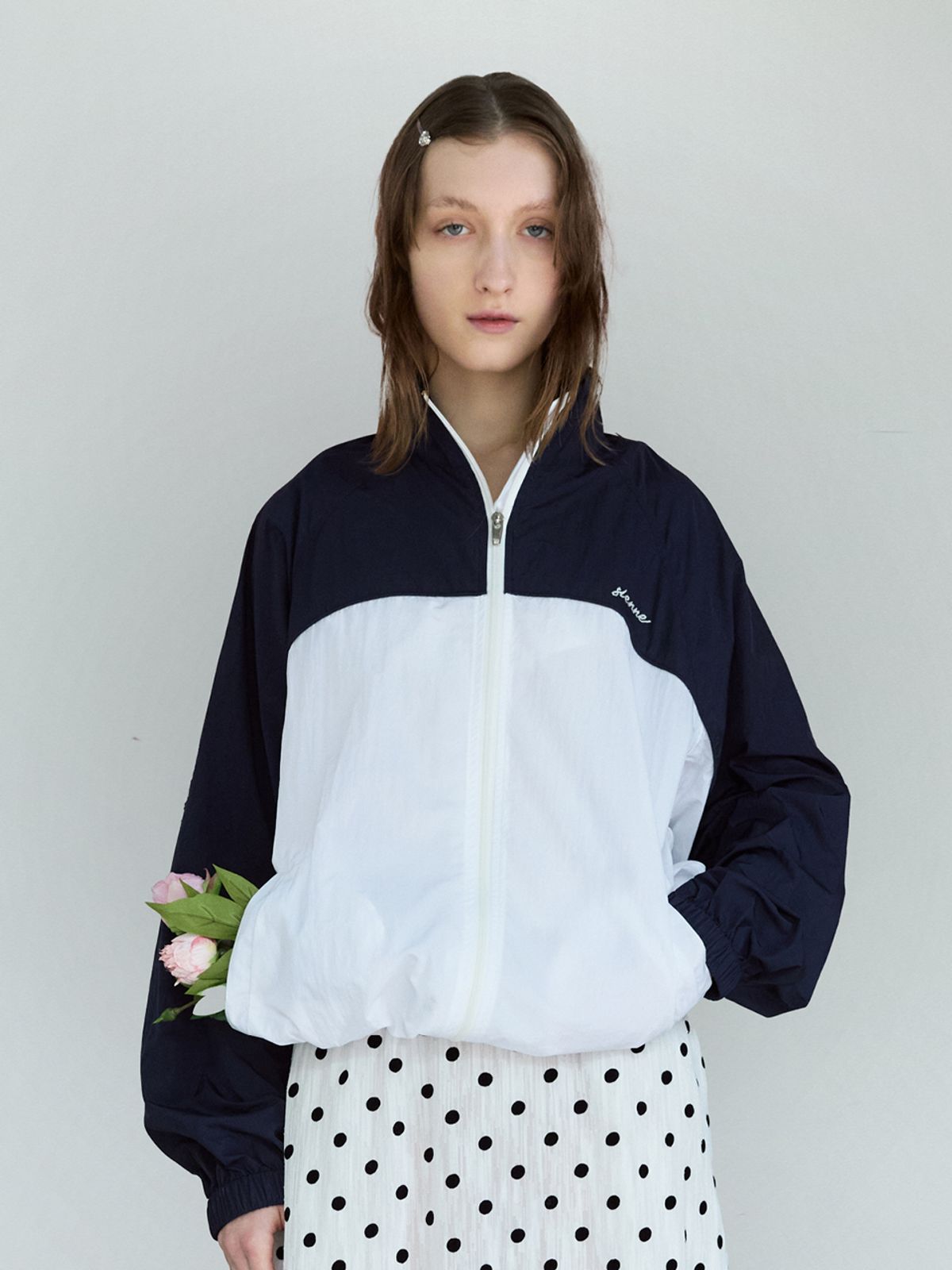 시엔느(SIENNE) Billy Wind Breaker (White)