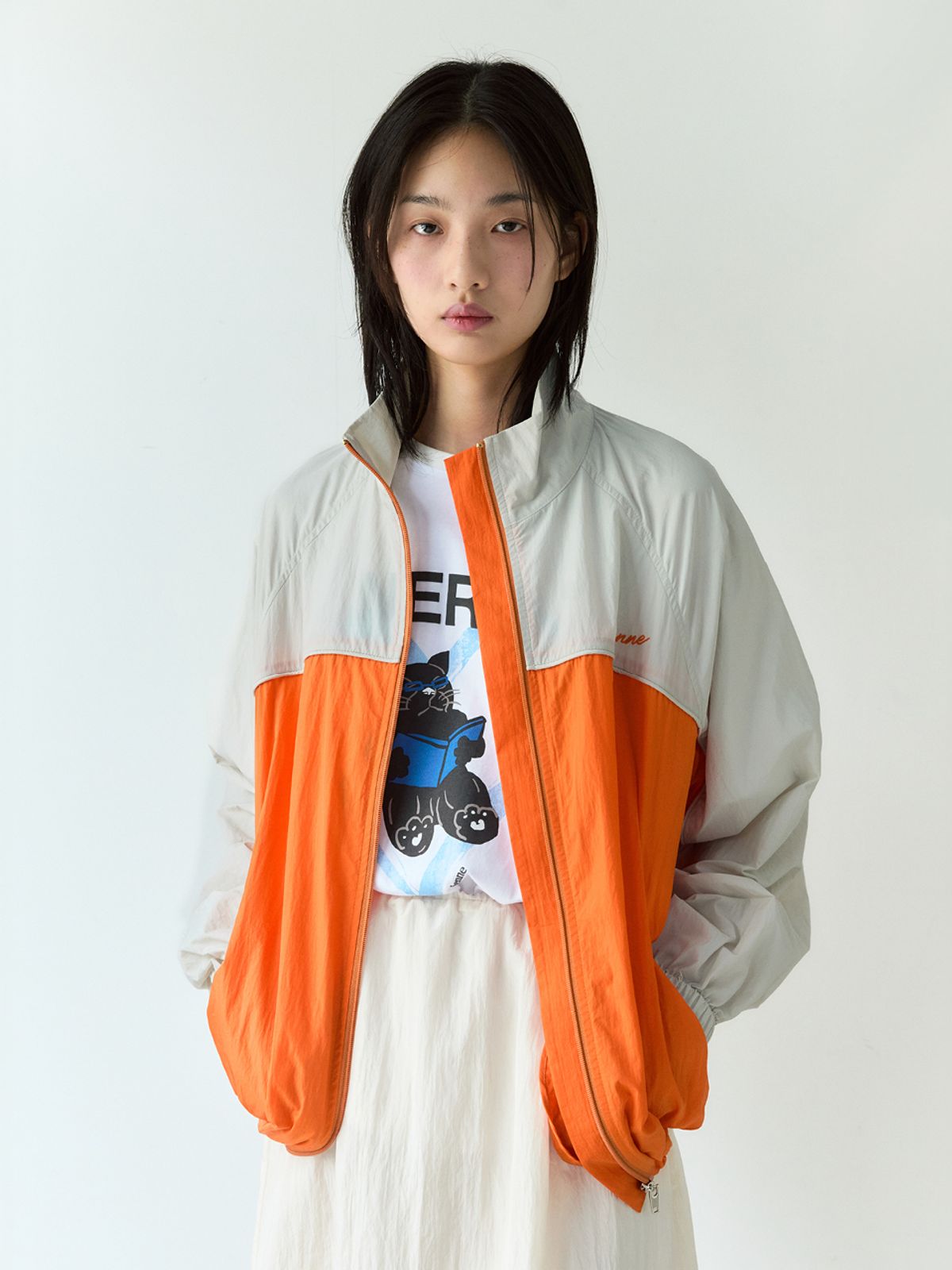 시엔느(SIENNE) Billy Wind Breaker (Orange)