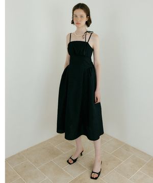 Floral Jacquard One-piece (black)