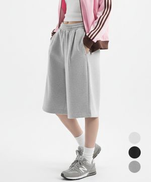 유니온 원턱 와이드핏 쇼츠 팬츠