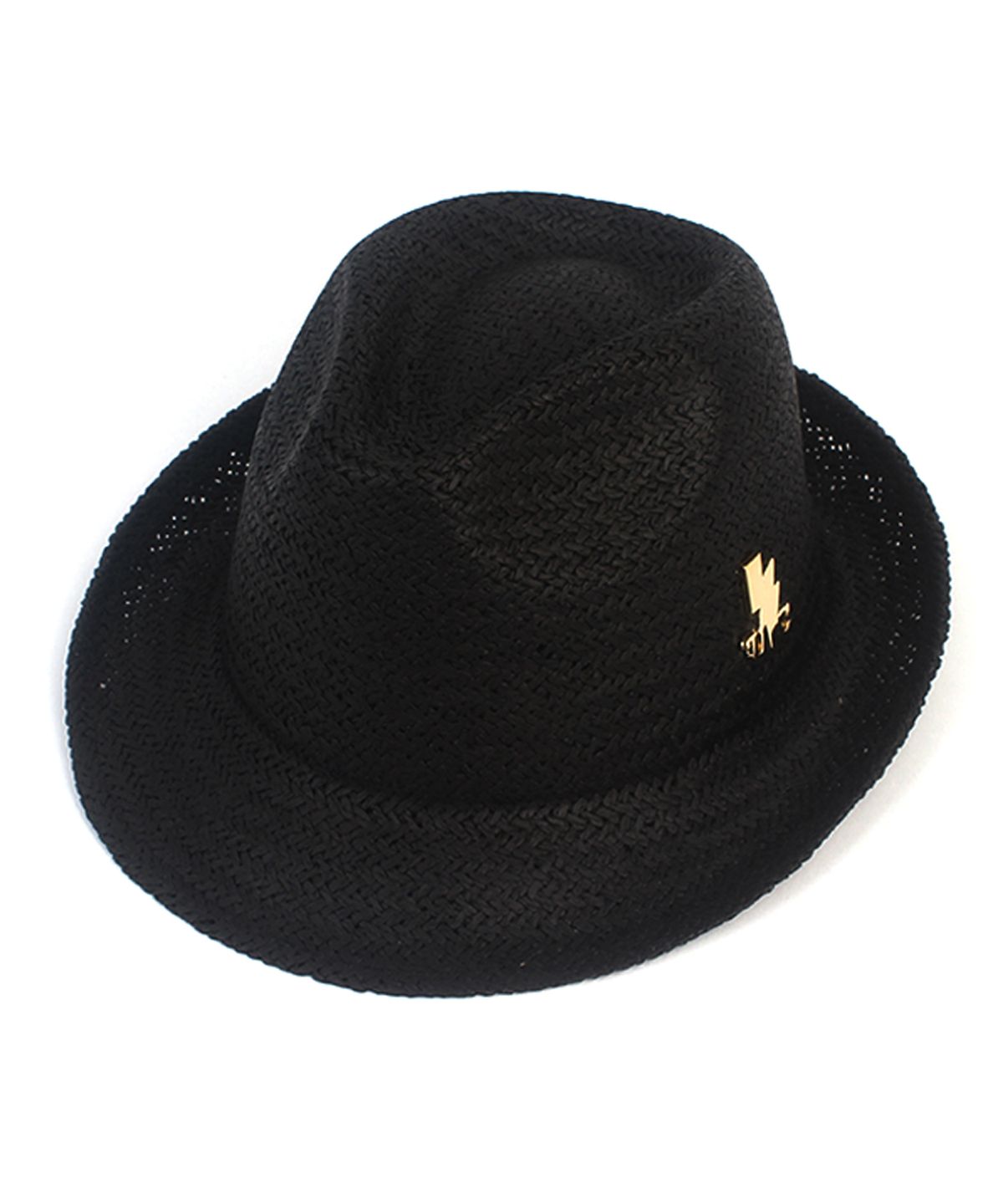 유니버셜 케미스트리(UNIVERSAL CHEMISTRY) BU Swing Simple Black Fedora 여름모자