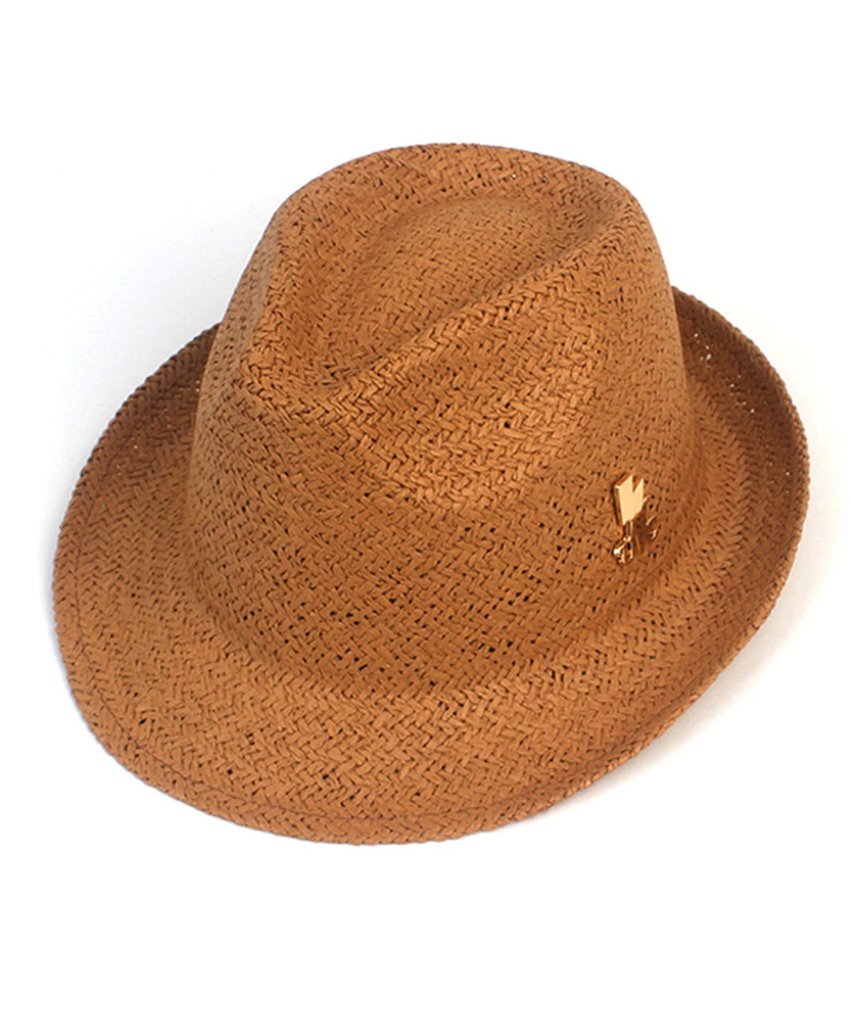 유니버셜 케미스트리(UNIVERSAL CHEMISTRY) BU Swing Simple Brown Fedora 여름모자