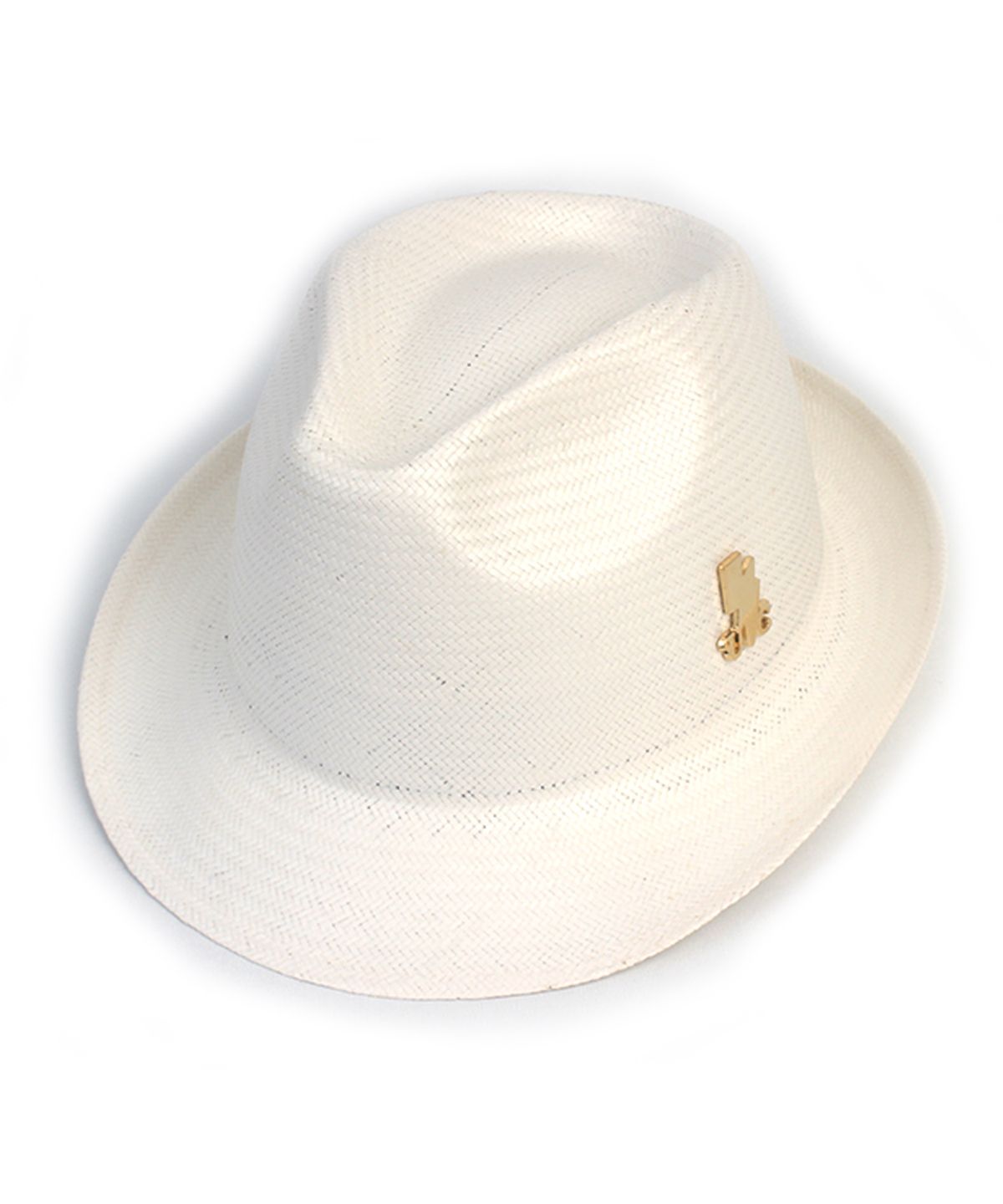 유니버셜 케미스트리(UNIVERSAL CHEMISTRY) BU Gentle Simple White Fedora 여름모자