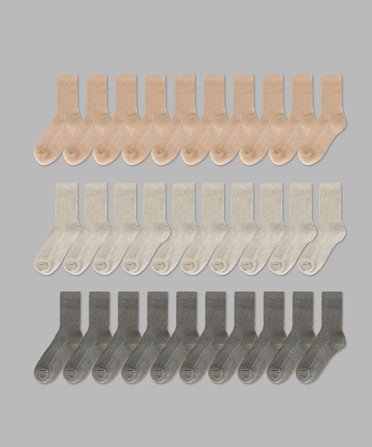 일오공칠(IL-O-GONG-CHIL) [10PACK] 1507 우먼스 모노 슬림 립삭스 - 밀크브라운/그레이/챠콜(코지 컬러팩)