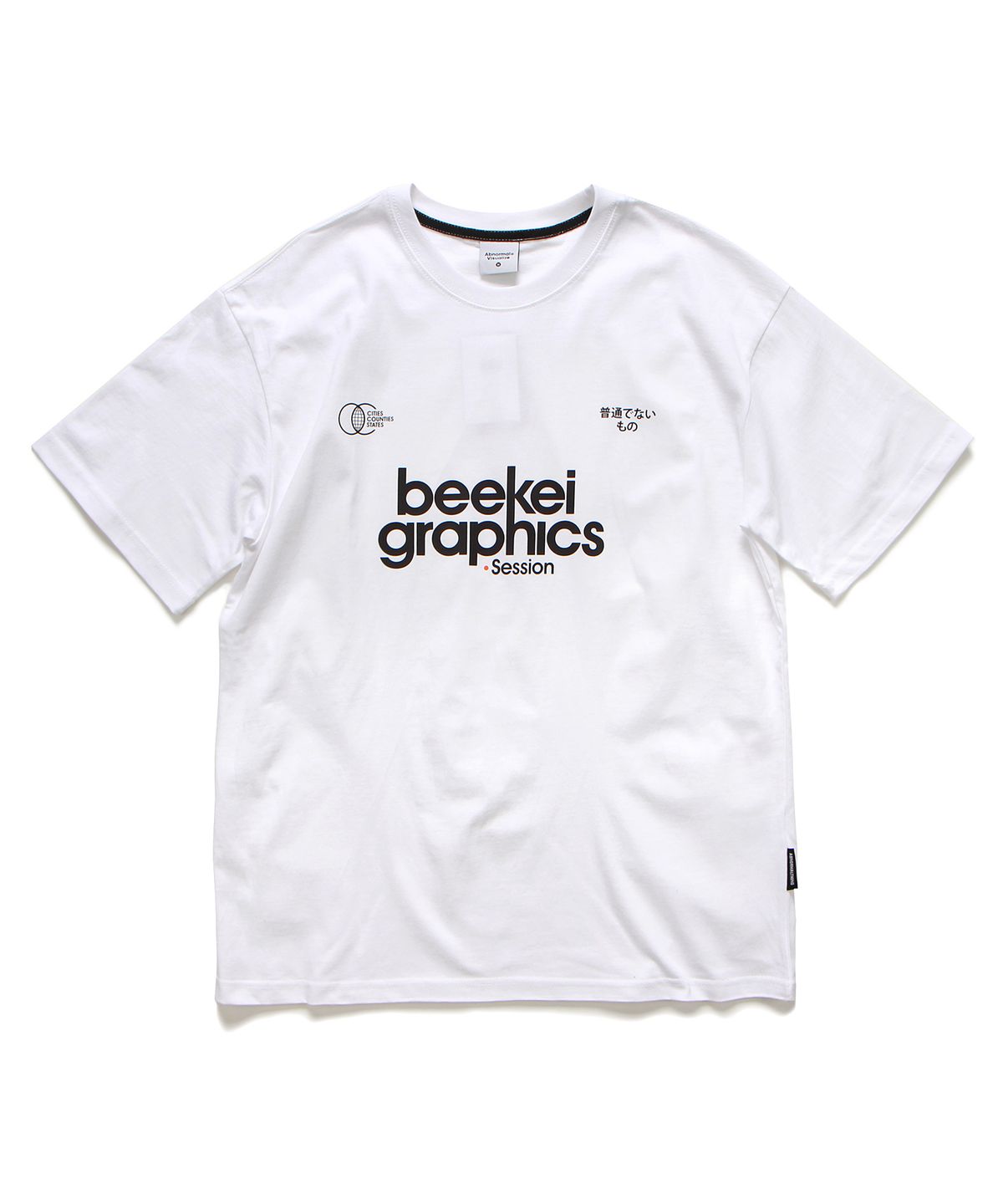 앱놀머씽(ABNORMALTHING) 팀 비케이 티셔츠 화이트 (TEAM BEEKEI T-SHIRT WHITE)