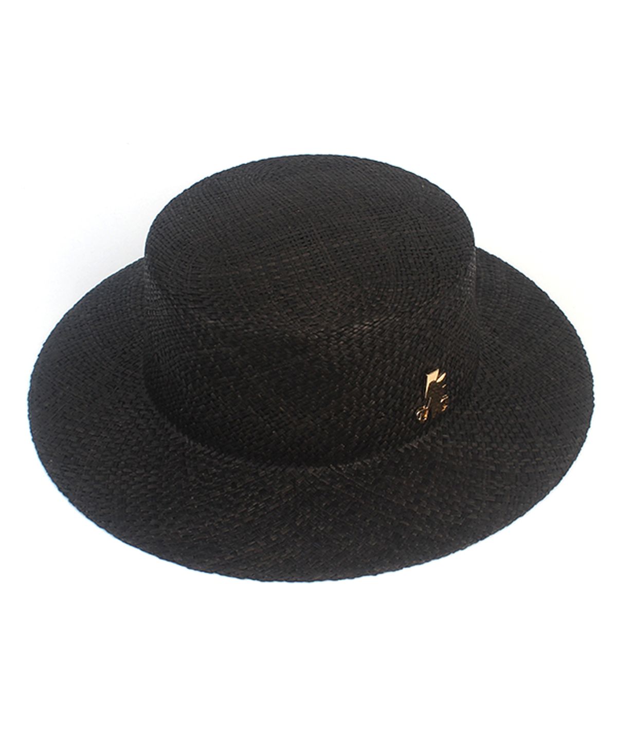 유니버셜 케미스트리(UNIVERSAL CHEMISTRY) Bau Black Flat Panama Hat 여름모자