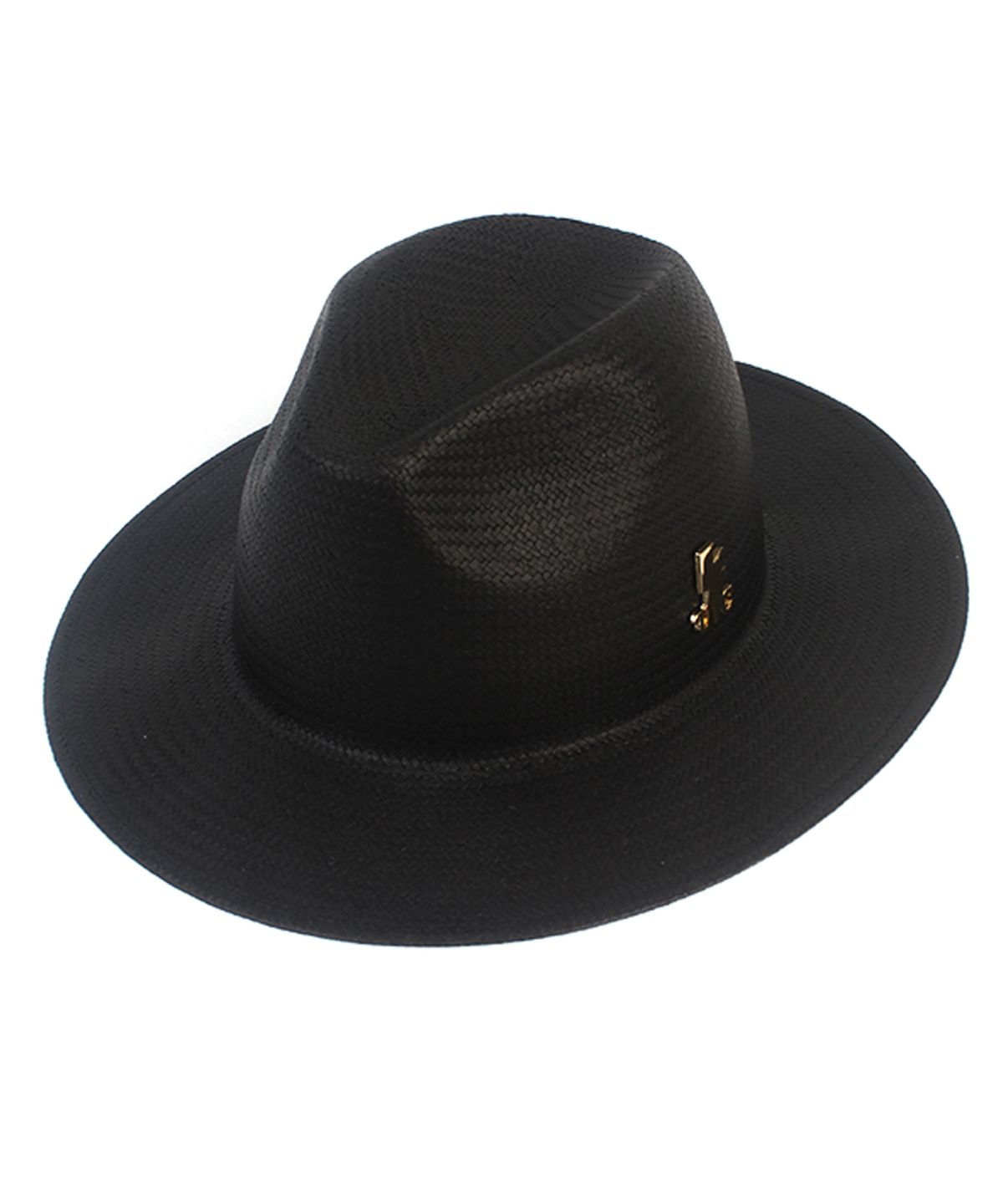 유니버셜 케미스트리(UNIVERSAL CHEMISTRY) Summer Simple Basic Black Fedora 여름모자