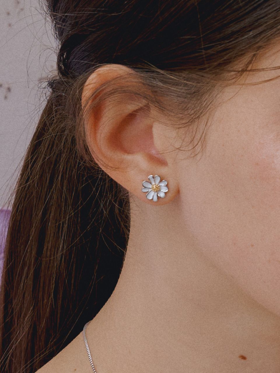 ■VINTAGE HOLLYWOOD■ Nature Daisy Earrings VH2435EA001M MUSINSA | VINTAGE HOLLYWOOD Nature Daisy Earrings_VH2435EA001M