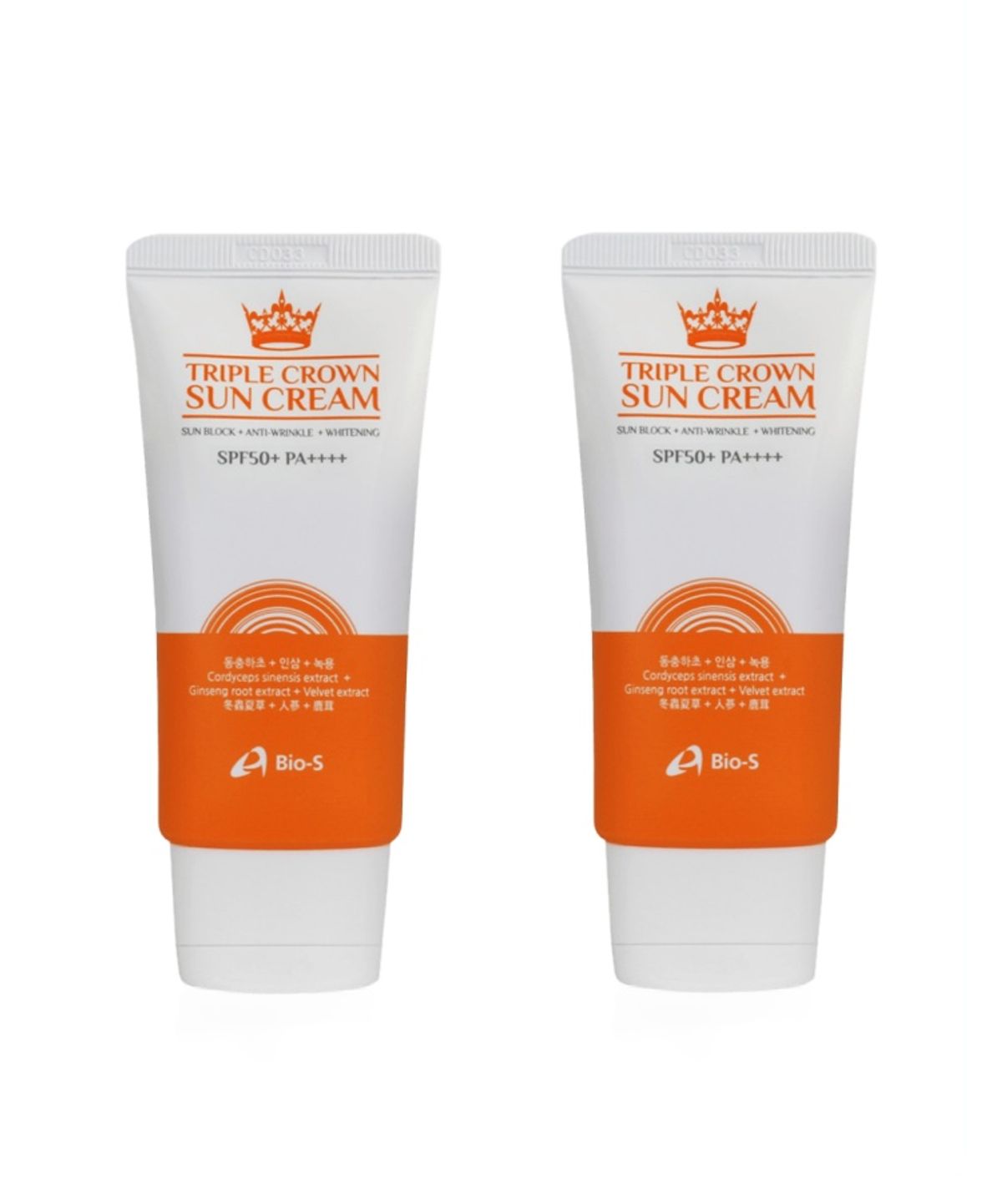 바이오에스(BIO-S) 바이오에스 트리플 크라운 선크림 2 pack (SPF50+, PA++++)