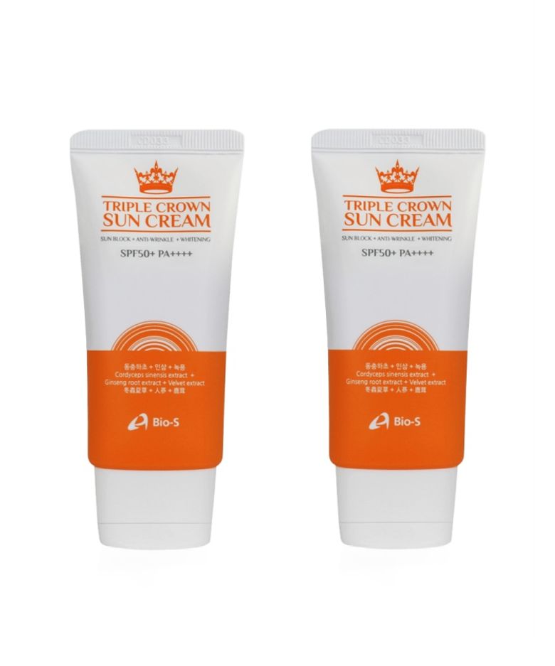 바이오에스 트리플 크라운 선크림 2 pack (SPF50+, PA++++)