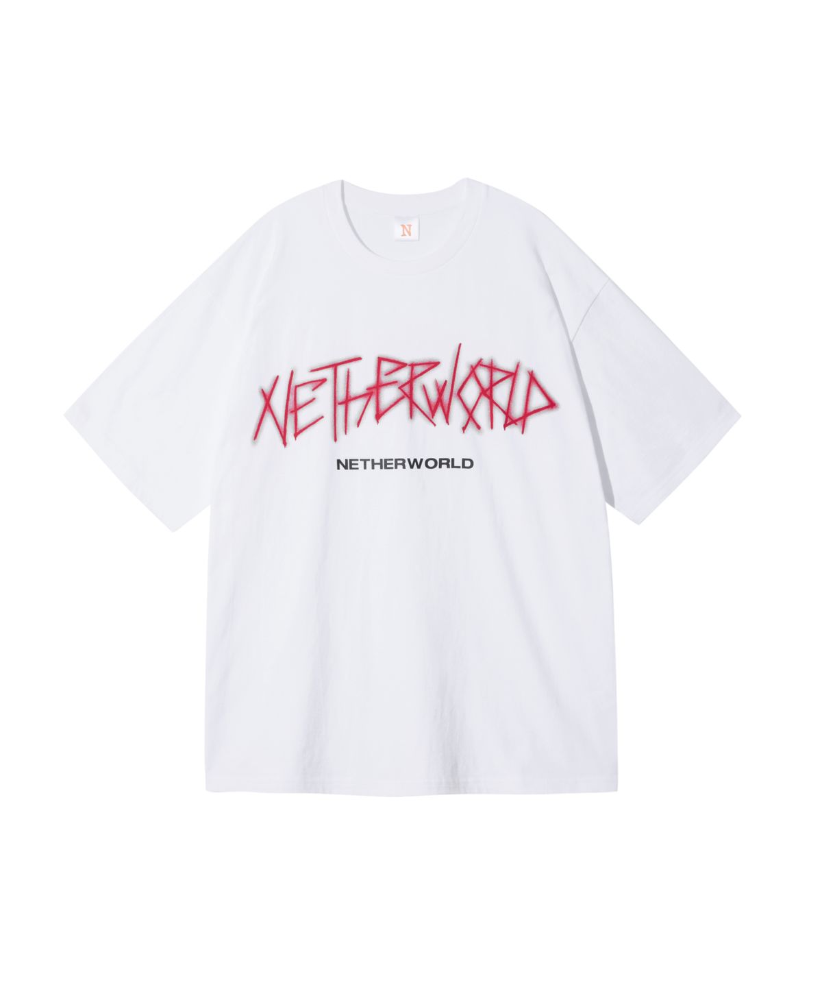 네더월드(NETHERWORLD) PAINT THE RED TEE WHITE