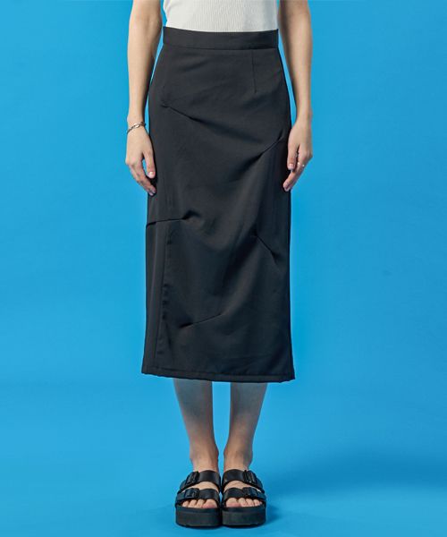 スカート KOLEAT Summer Air Cooling Slit Tuck Long Skirt BLACK Long Sk MUSINSA | KOLEAT Summer Air Cooling Slit Tuck Long Skirt