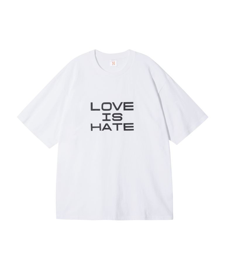 LOVE IS HATE TEE WHITE