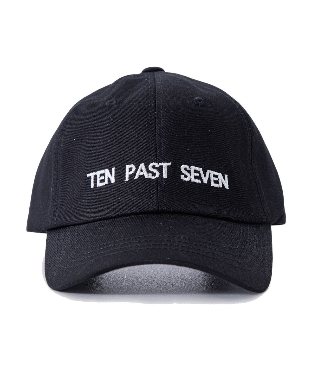 텐 패스트 세븐(TEN PAST SEVEN) 언스트럭처 로고 캡 - 블랙