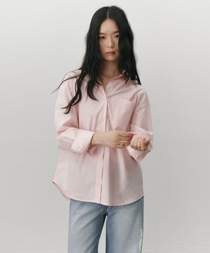 수피마 코튼 대디 셔츠 핑크