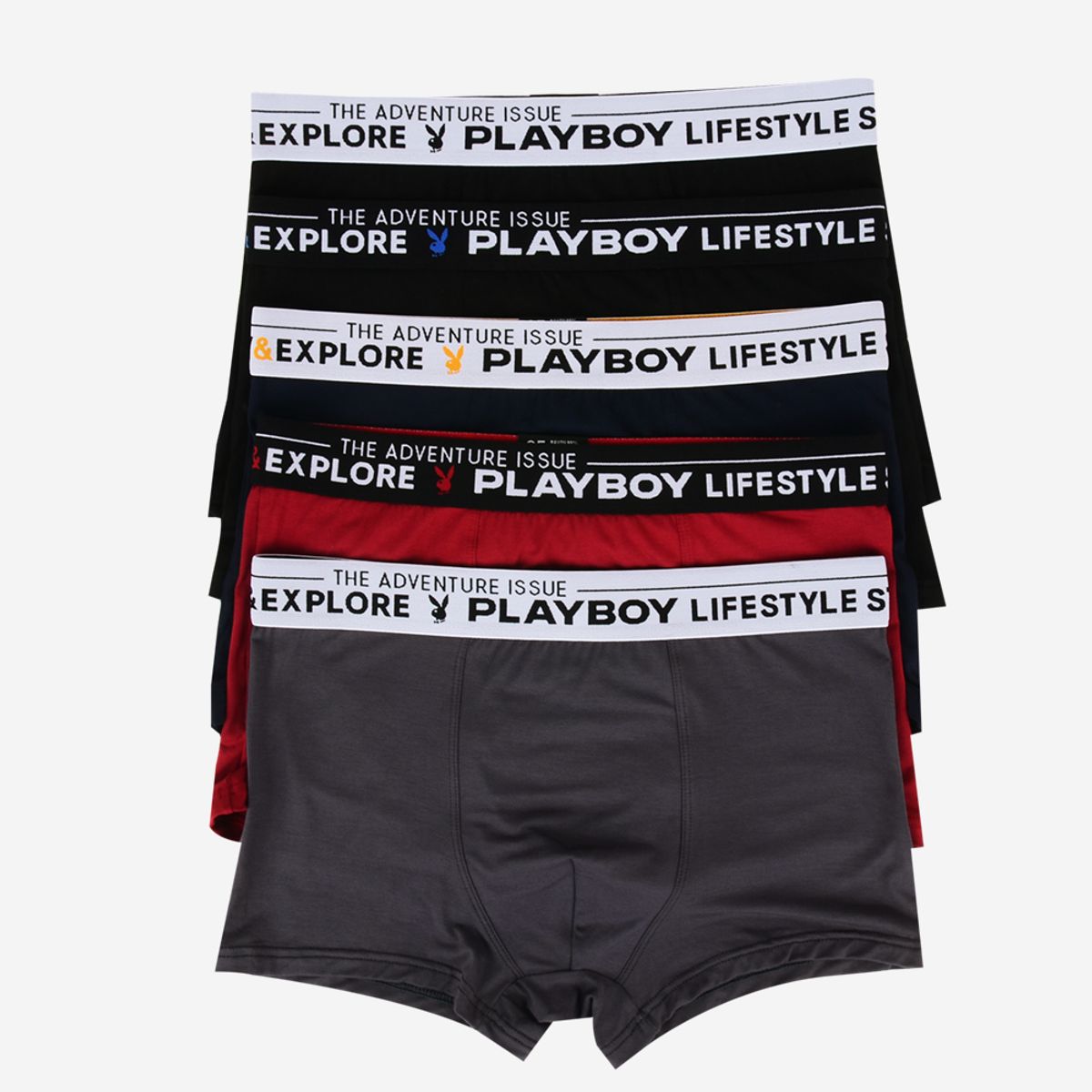 플레이보이(PLAYBOY) 남성 기능성 레이온 드로즈 5매입 세트 PMD2123