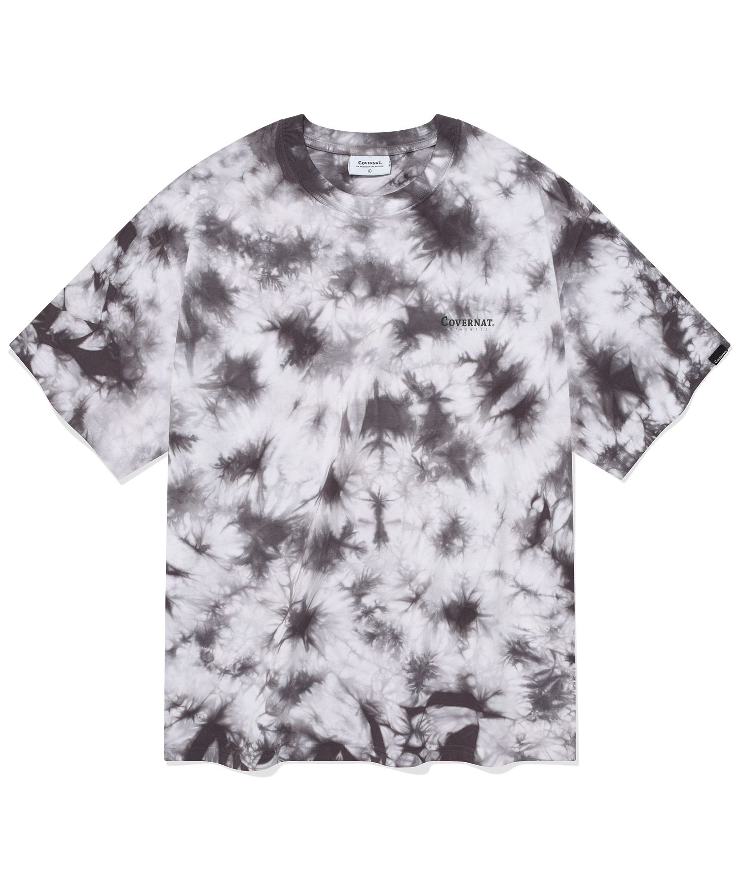 Tシャツ・カットソー COVERNAT Authentic Over Dying T-Shirt Charcoal Covernat Unisex Authentic Logo Tee Shirt Charcoal | Basic