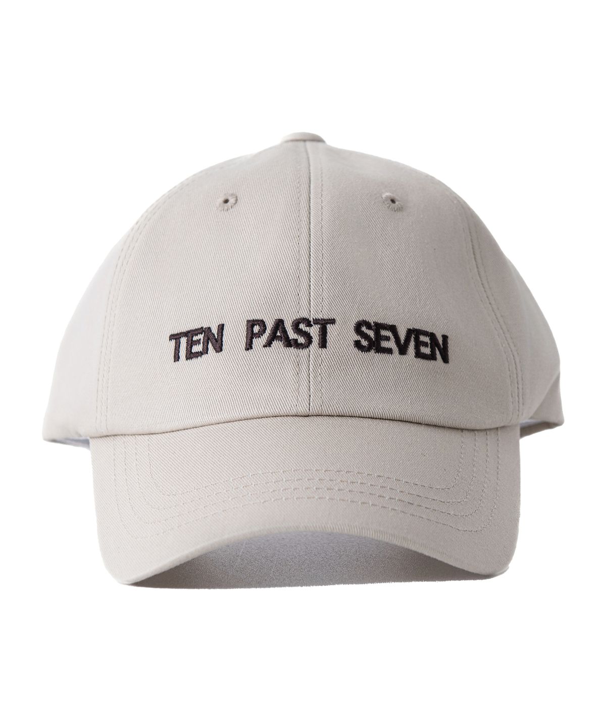 텐 패스트 세븐(TEN PAST SEVEN) 언스트럭처 로고 캡 - 베이지