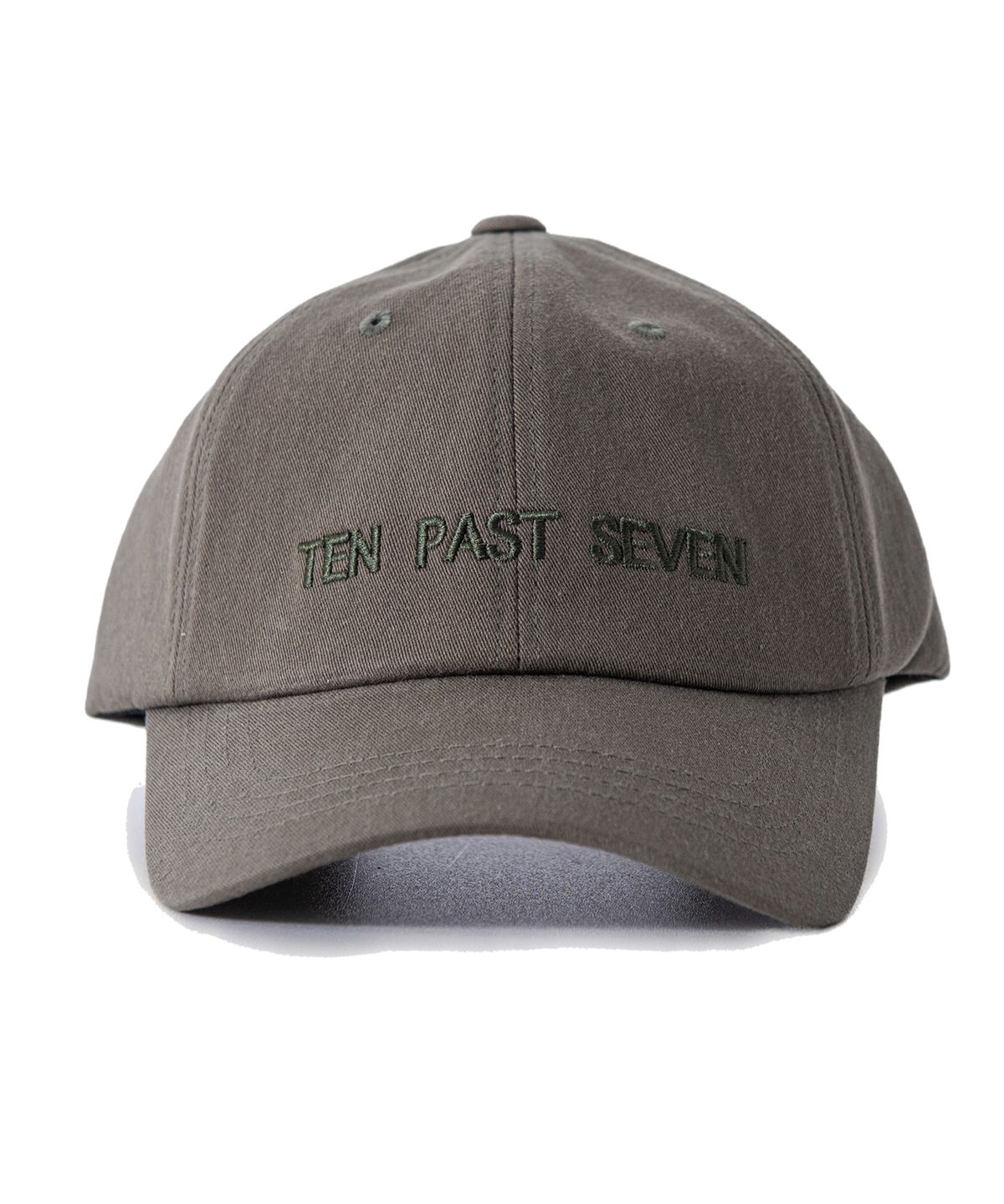 텐 패스트 세븐(TEN PAST SEVEN) 언스트럭처 로고 캡 - 카키