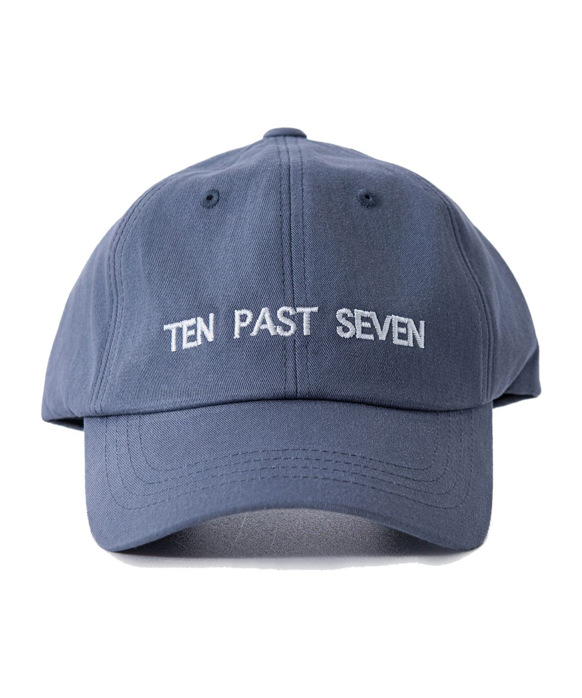텐 패스트 세븐(TEN PAST SEVEN) 언스트럭처 로고 캡 - 데님