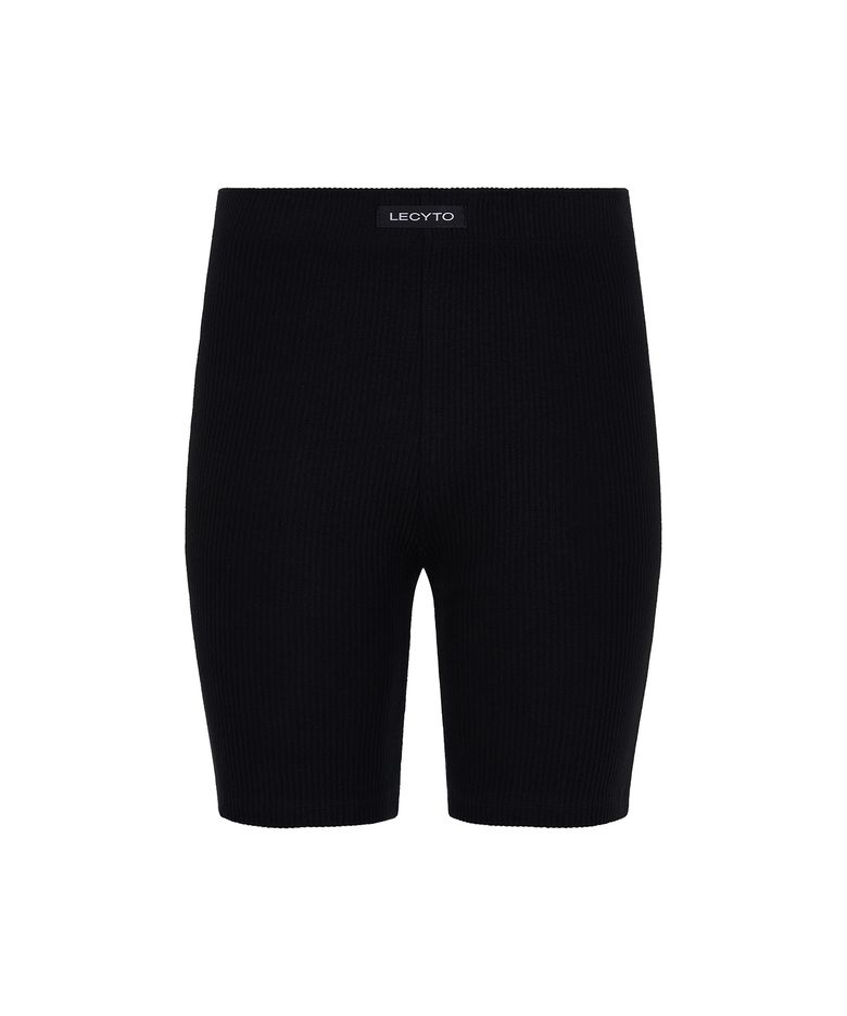 Layered Biker Pants_[Black]