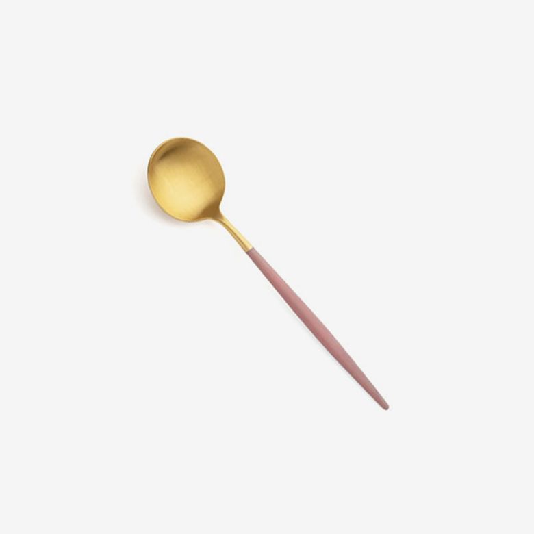고아 에스닉핑크 골드 디저트 스푼
