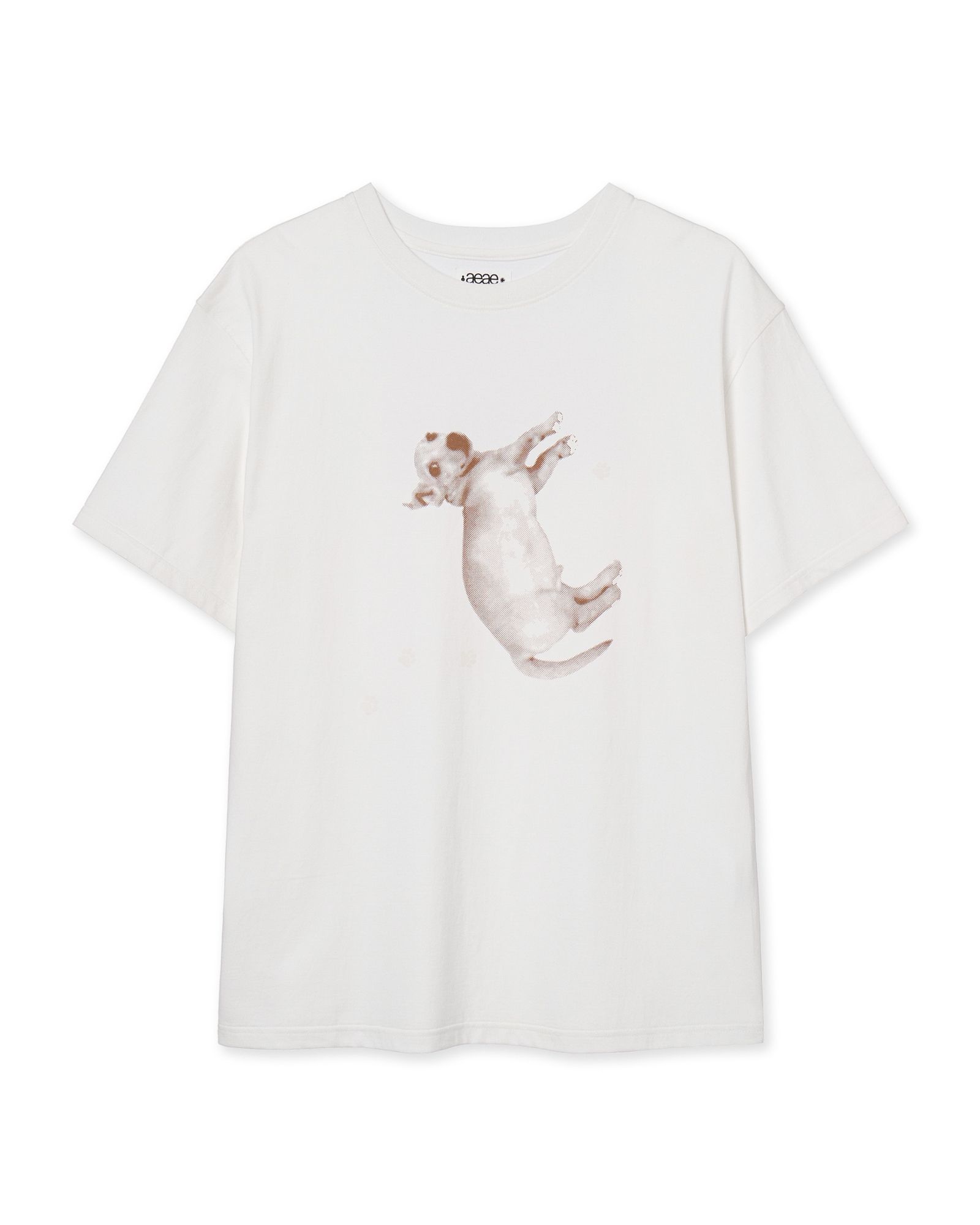 [AEAE]aeae X PEAKBOY BARNEY T-SHIRTS 【WHITE】(ピークボー MUSINSA公式 | AEAE aeae x PEAKBOY BARNEY T-SHIRTS [WHITE]