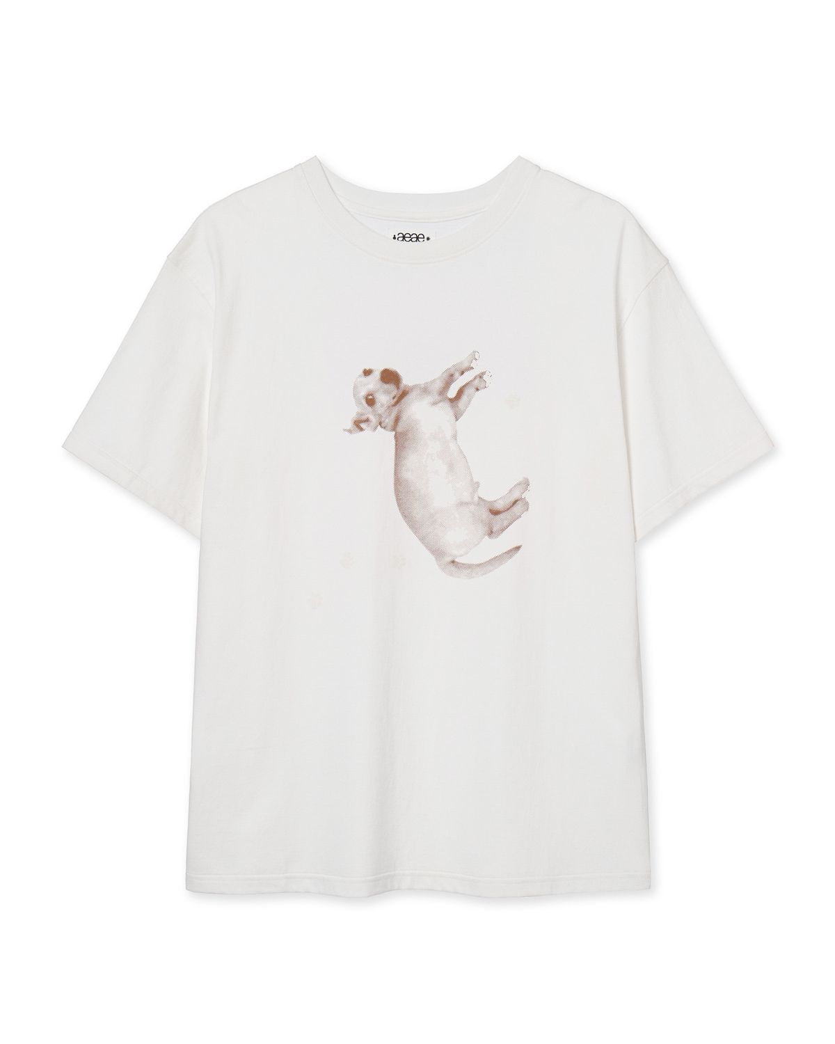 에이이에이이(AEAE) aeae X PEAKBOY BARNEY T-SHIRTS [WHITE]
