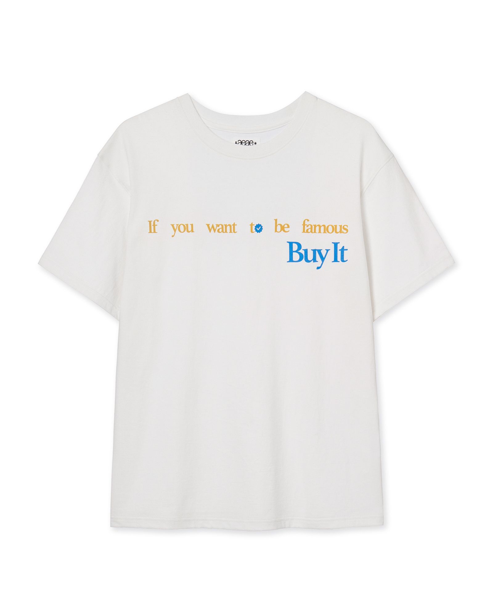 MUSINSA公式 | AEAE aeae x PEAKBOY BUY IT T-SHIRTS [WHITE]