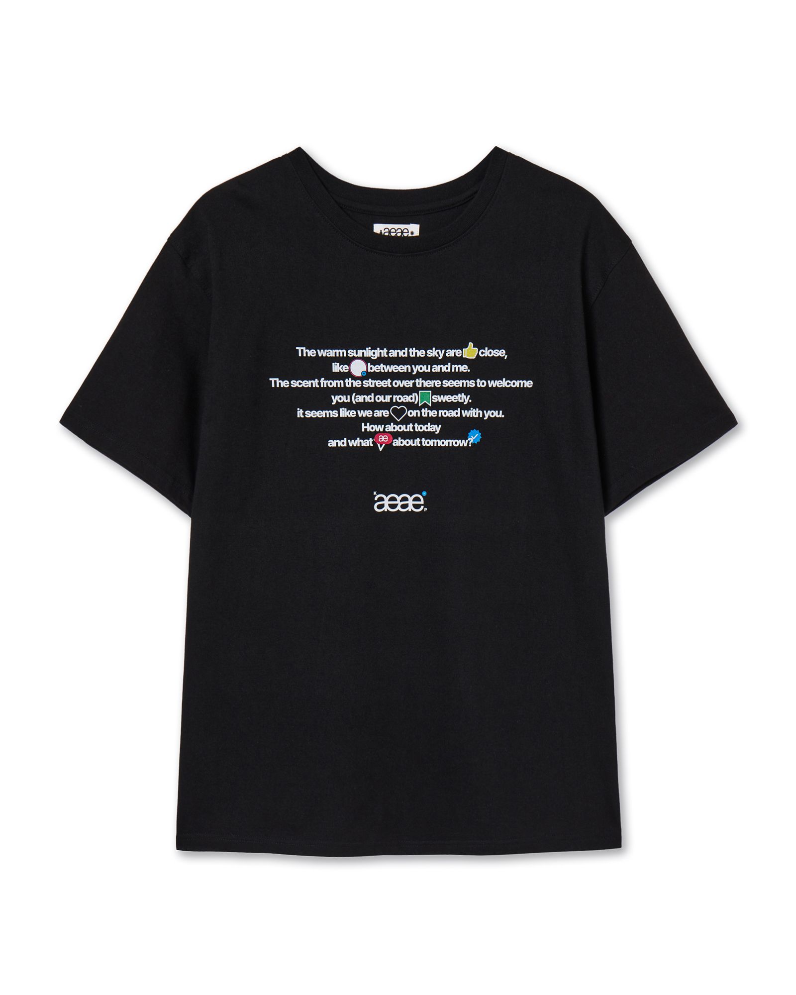 ◆24SS AEAE X PEAKBOY BUY IT T-SHIRTS/2色◆ MUSINSA | AEAE aeae x PEAKBOY WALK T-SHIRTS [BLACK]