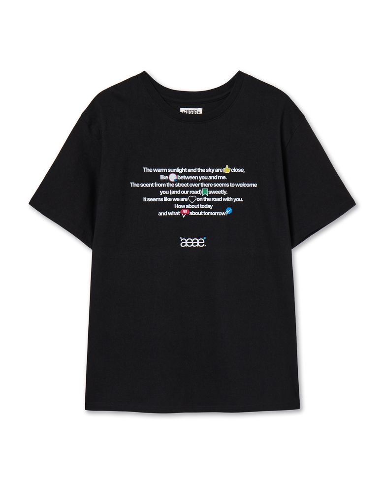 aeae X PEAKBOY WALK T-SHIRTS [BLACK]