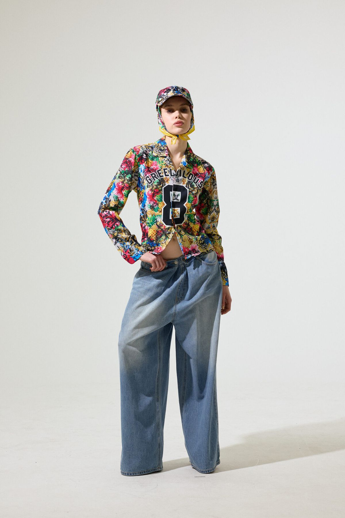 그리디어스(GREEDILOUS) No. 8 03 No. 8 Pattern Collar Blouse