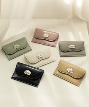 오로라 P 플랩 카드지갑