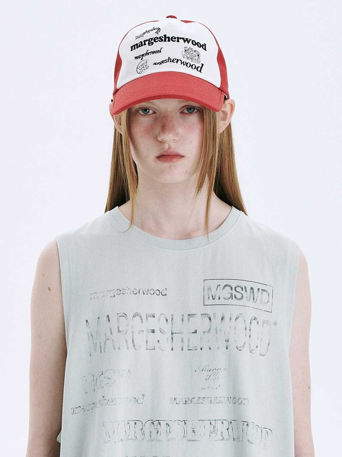 마지셔우드(MARGESHERWOOD) COLORMIX BALLCAP_red/white